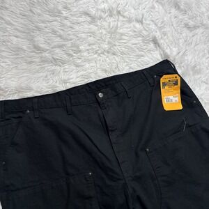 CARHARTT Double Knee Canvas Pants Utility Men's 50 50x32 Black Workwear New!